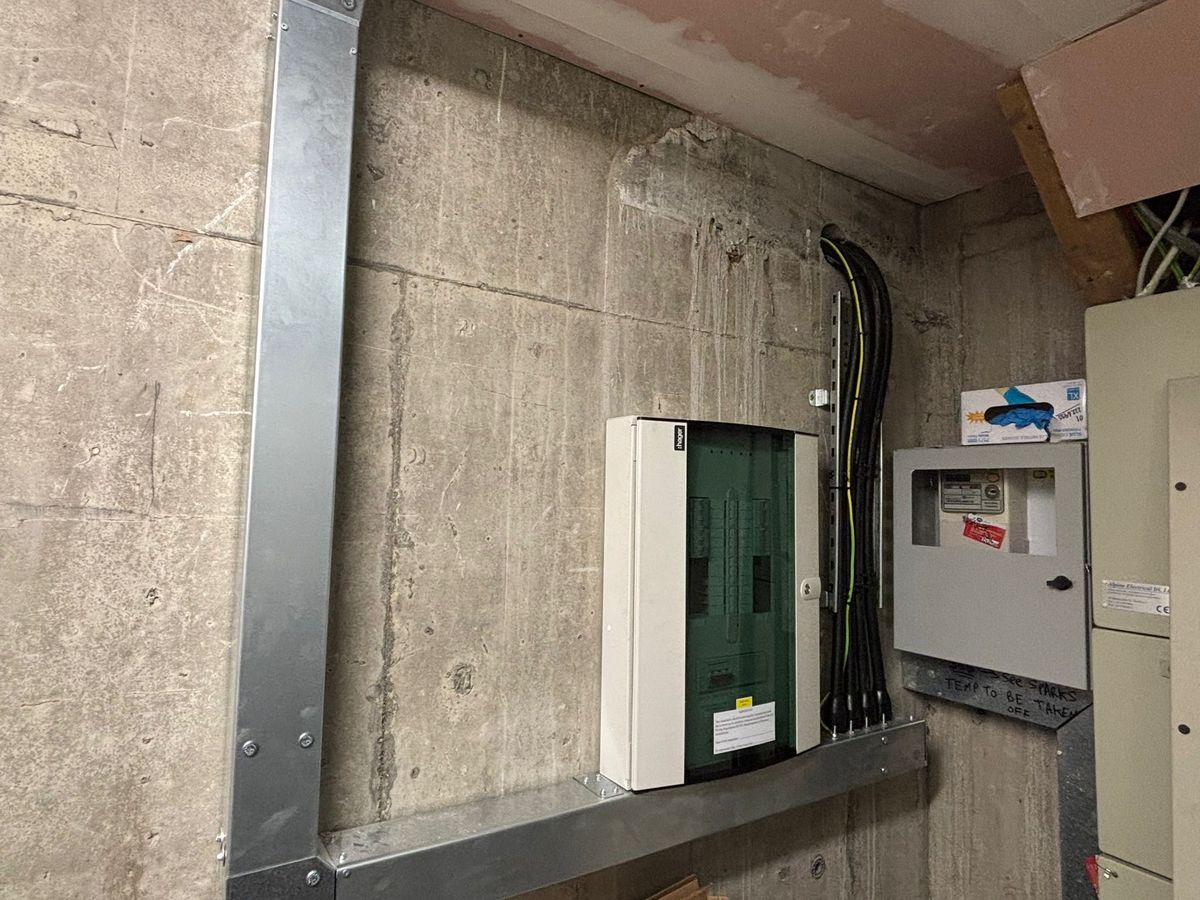 Distribution board installed by F&G Electrical