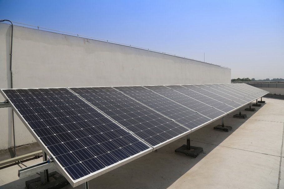 Solar panel installation