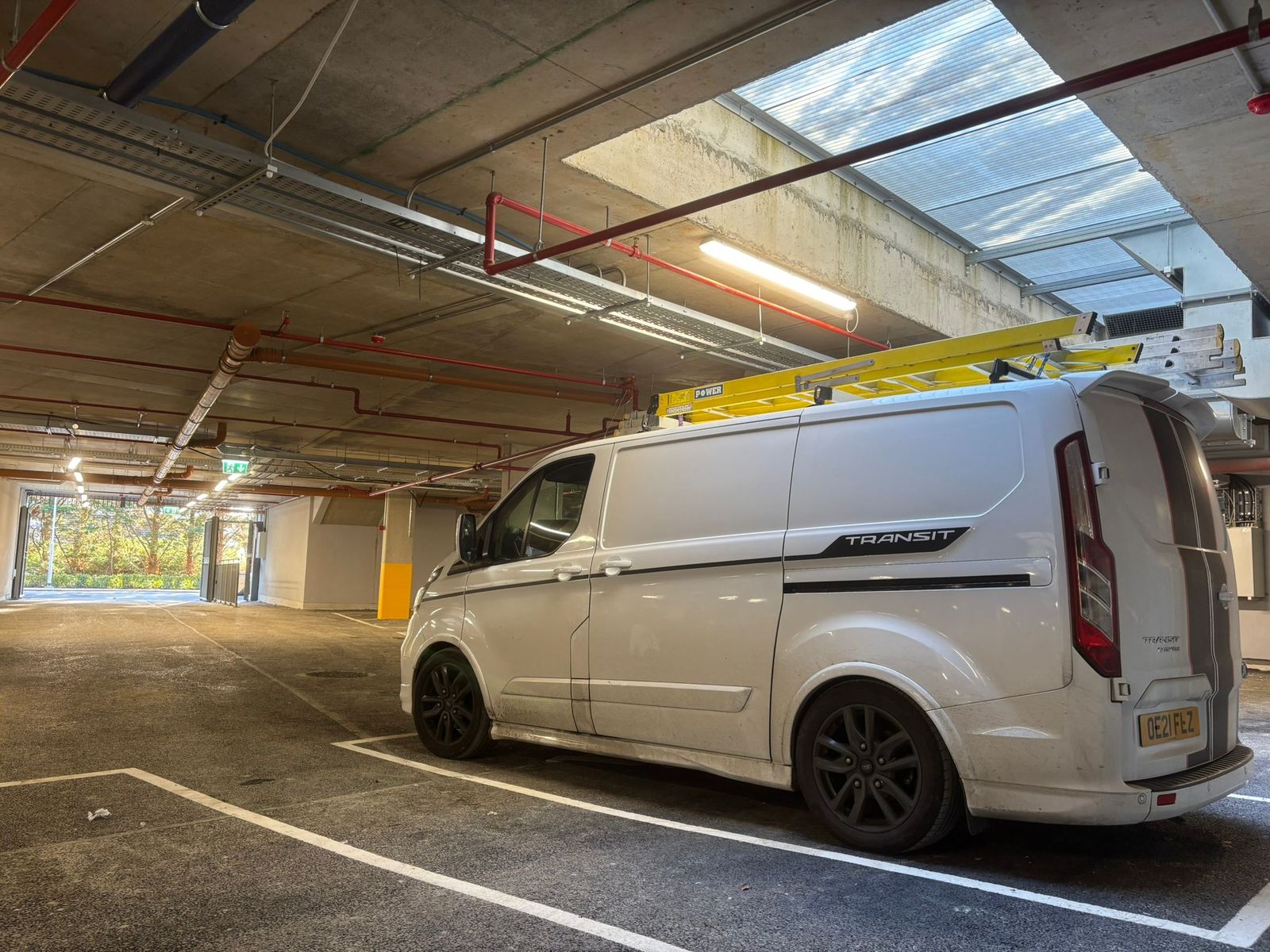 F&G Electrical van on site